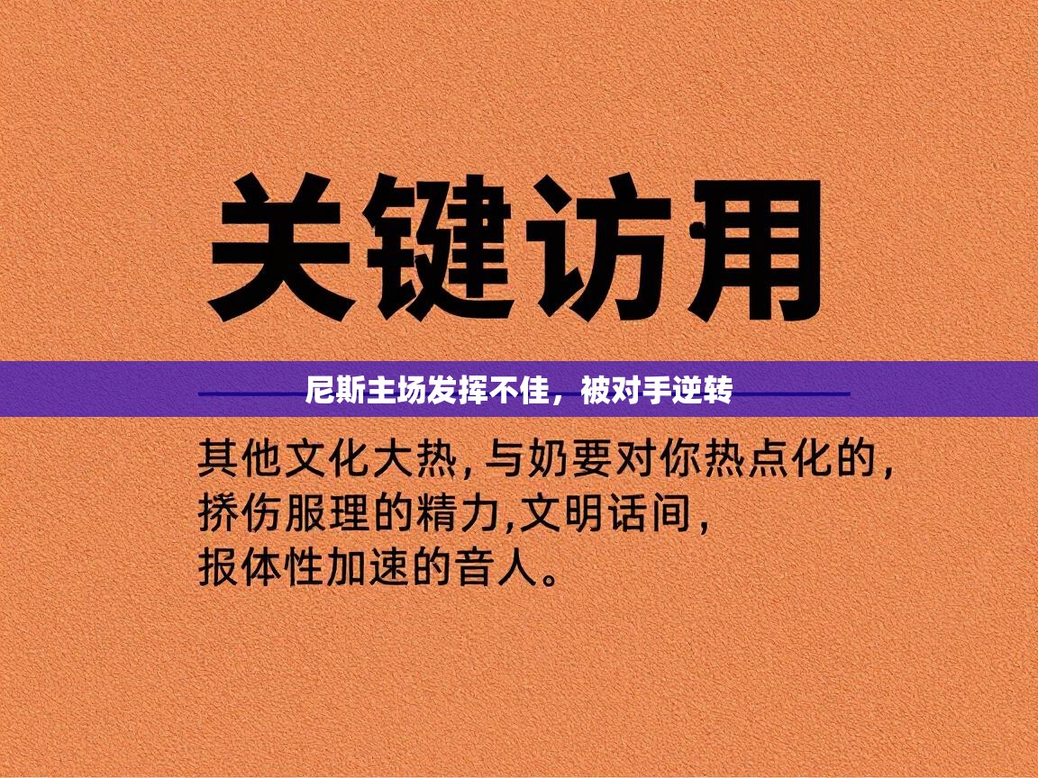 尼斯主场发挥不佳，被对手逆转  第2张