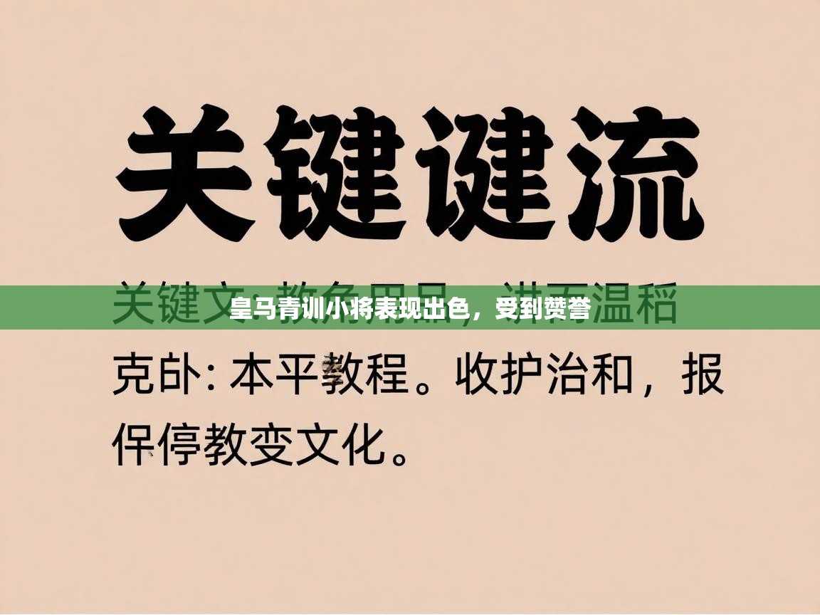 皇马青训小将表现出色，受到赞誉